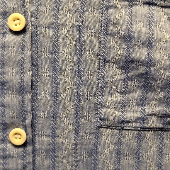 Madewell Blue Boxy Short Sleeve 'Daily Shirt in Textural Stripe' - Size XS - Picture 8 of 8